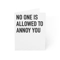 No One Is Allowed To Annoy You | 009-A