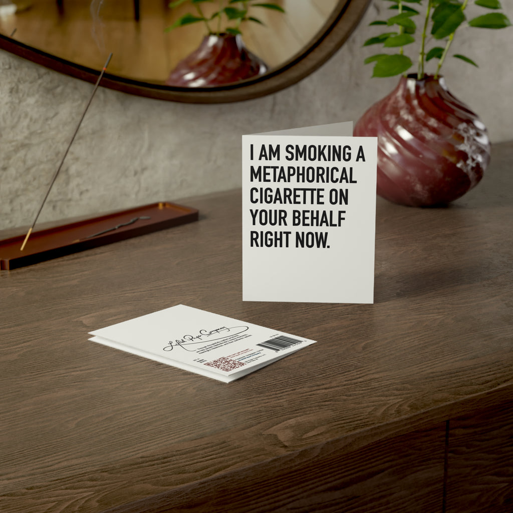 Metaphorical Cigarette | Celebration Greeting Card