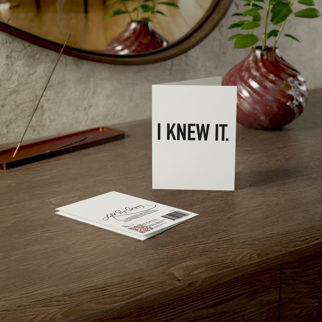 I Knew It | 010-A