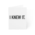 I Knew It | 010-A