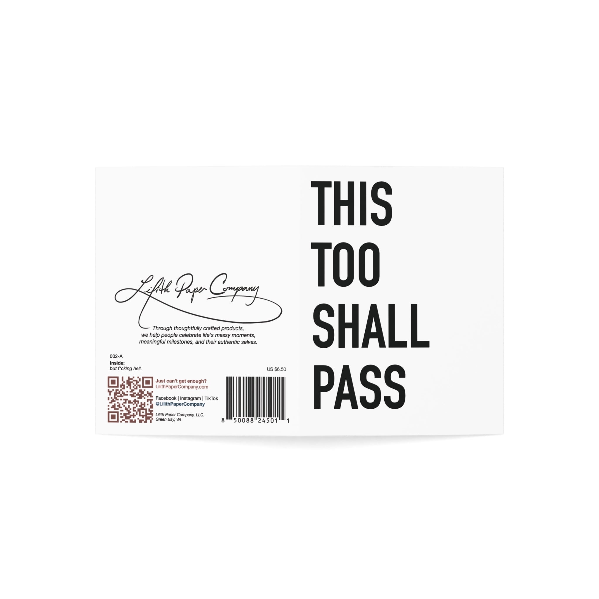 "This too shall pass" | 002-A